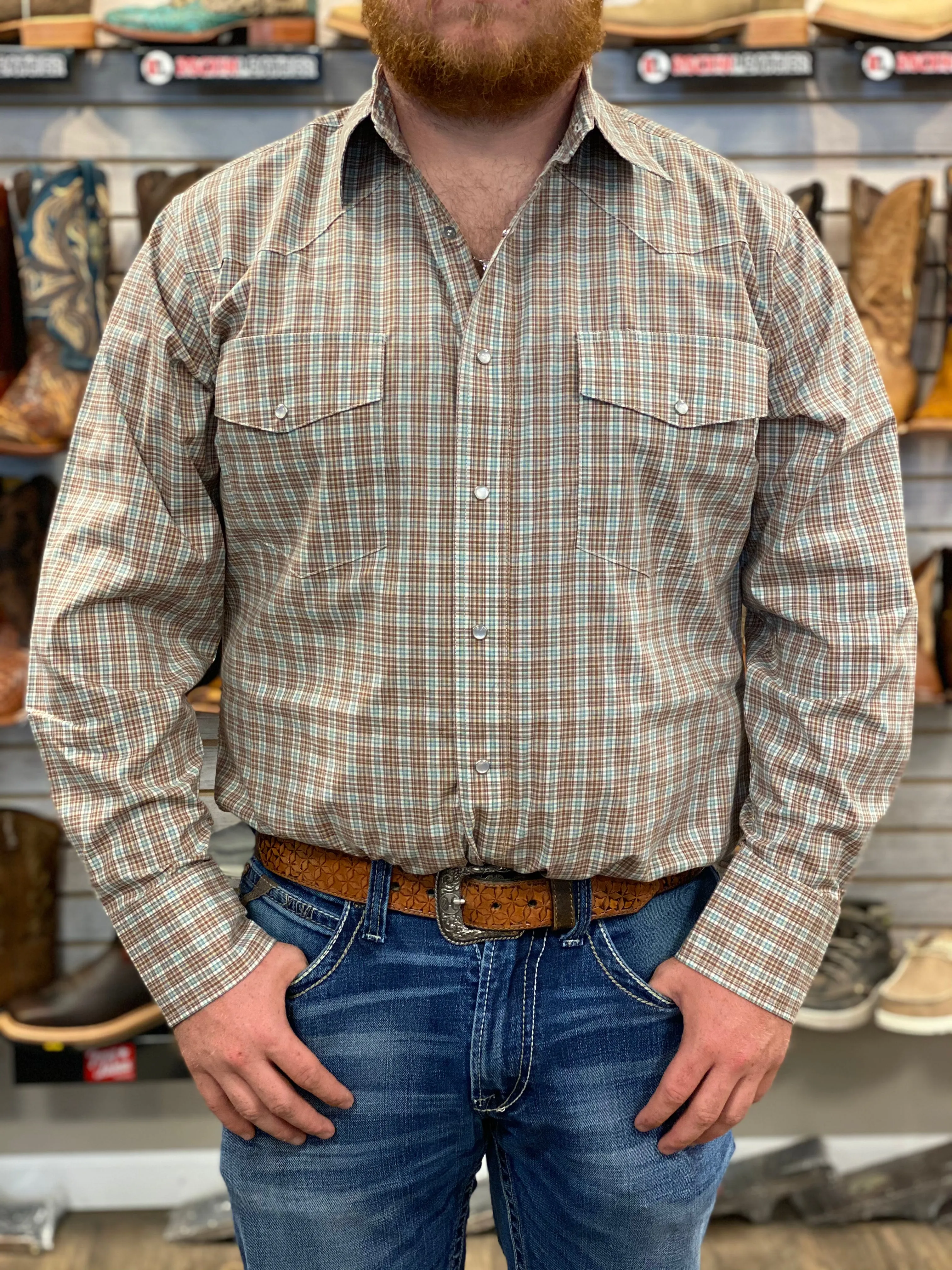 112317087- Wrangler Men's Pearl Snap Shirt