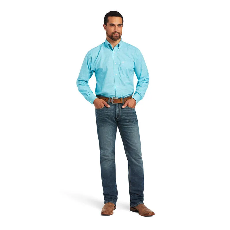 Ariat Men's Classic Solid Sub Long Sleeve Merman Button Down Shirt 10040600