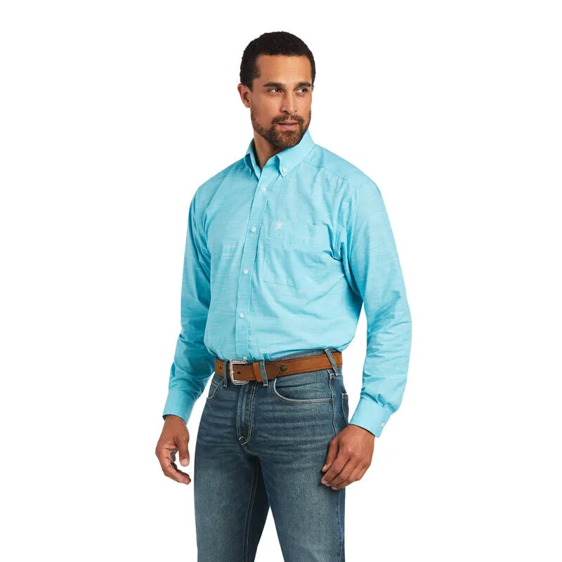 Ariat Men's Classic Solid Sub Long Sleeve Merman Button Down Shirt 10040600