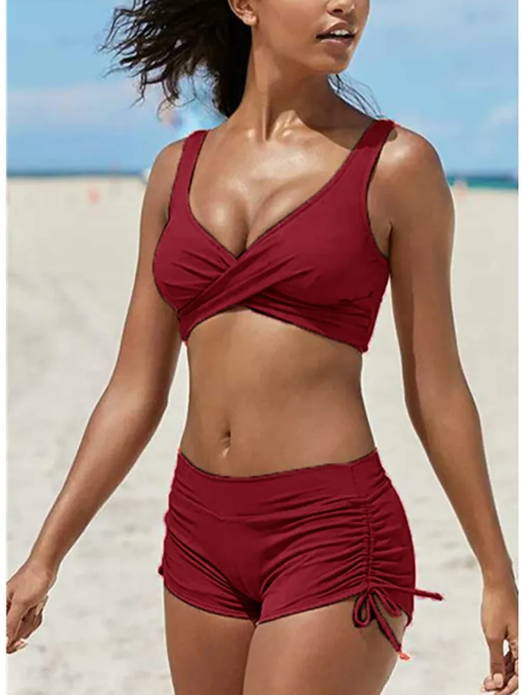 Beautiful Camouflage Print Shorts Bikini