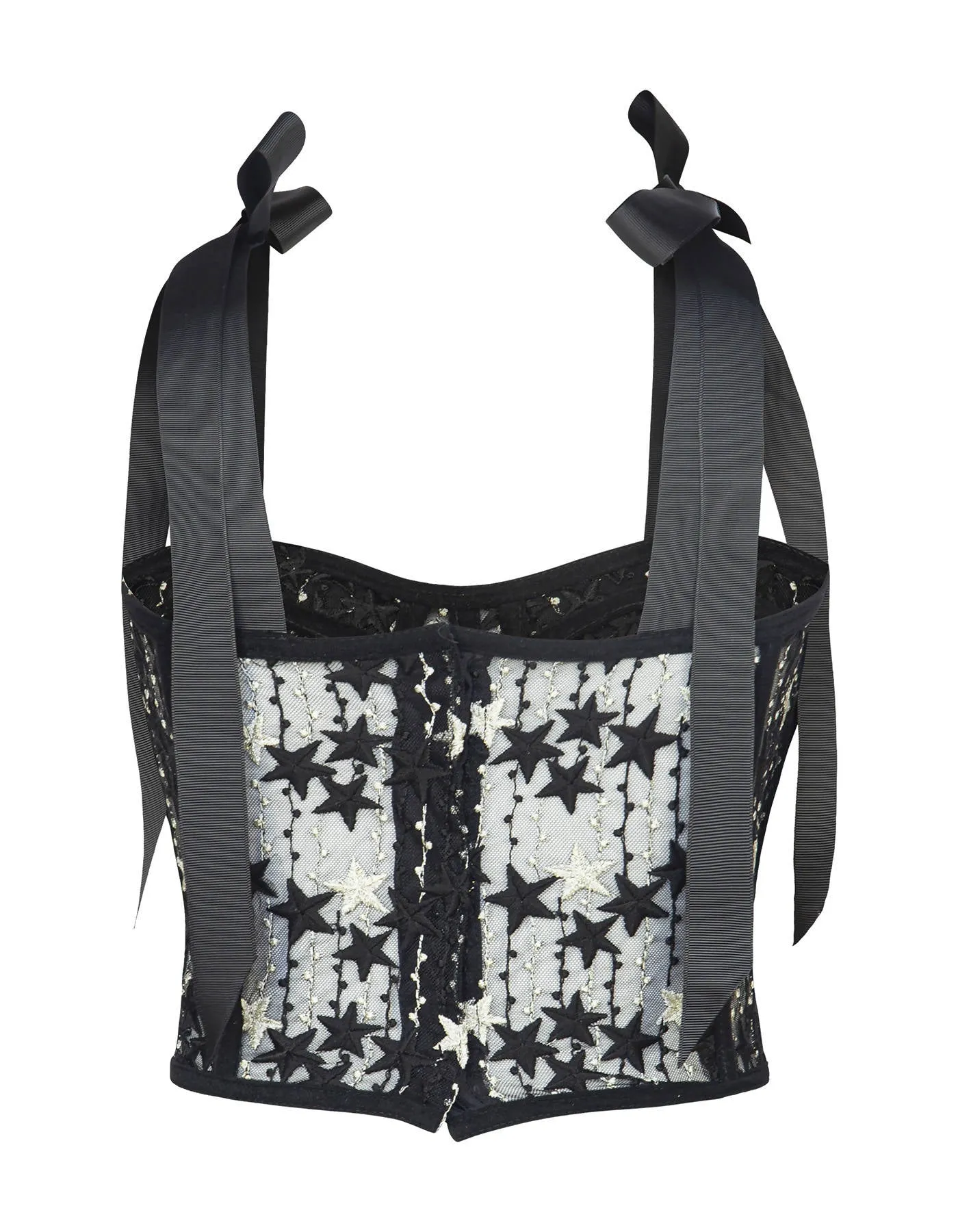 Black Lace Corset With Straps
