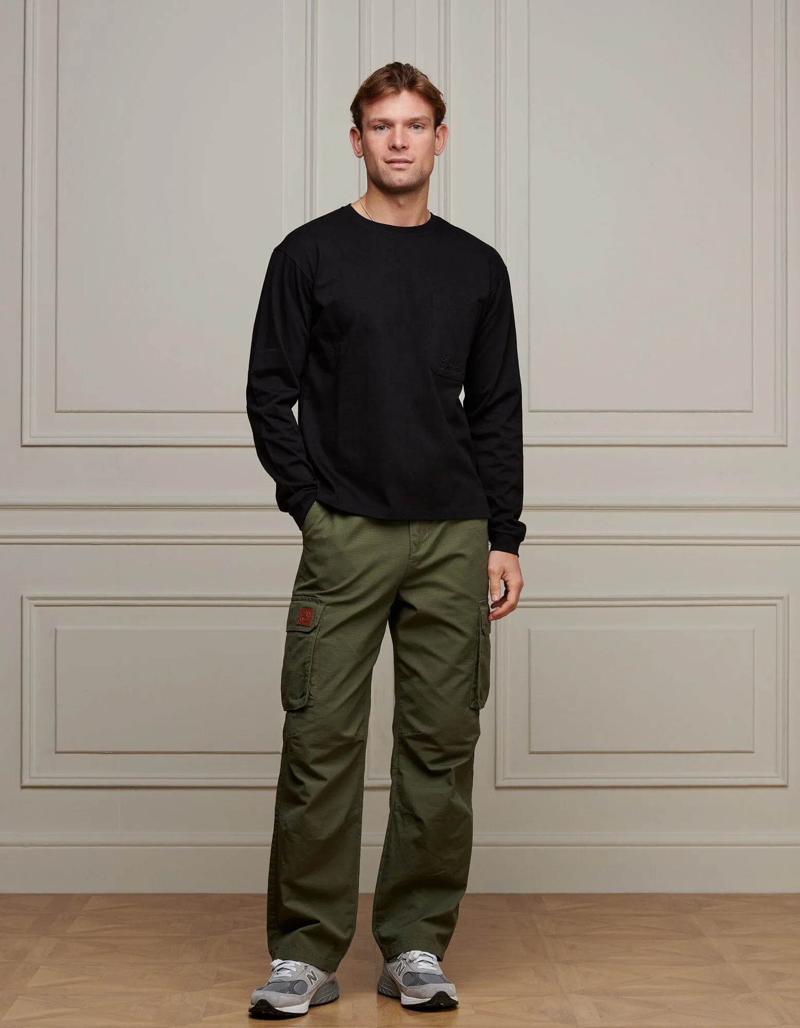 Black L/S Pocket T-Shirt