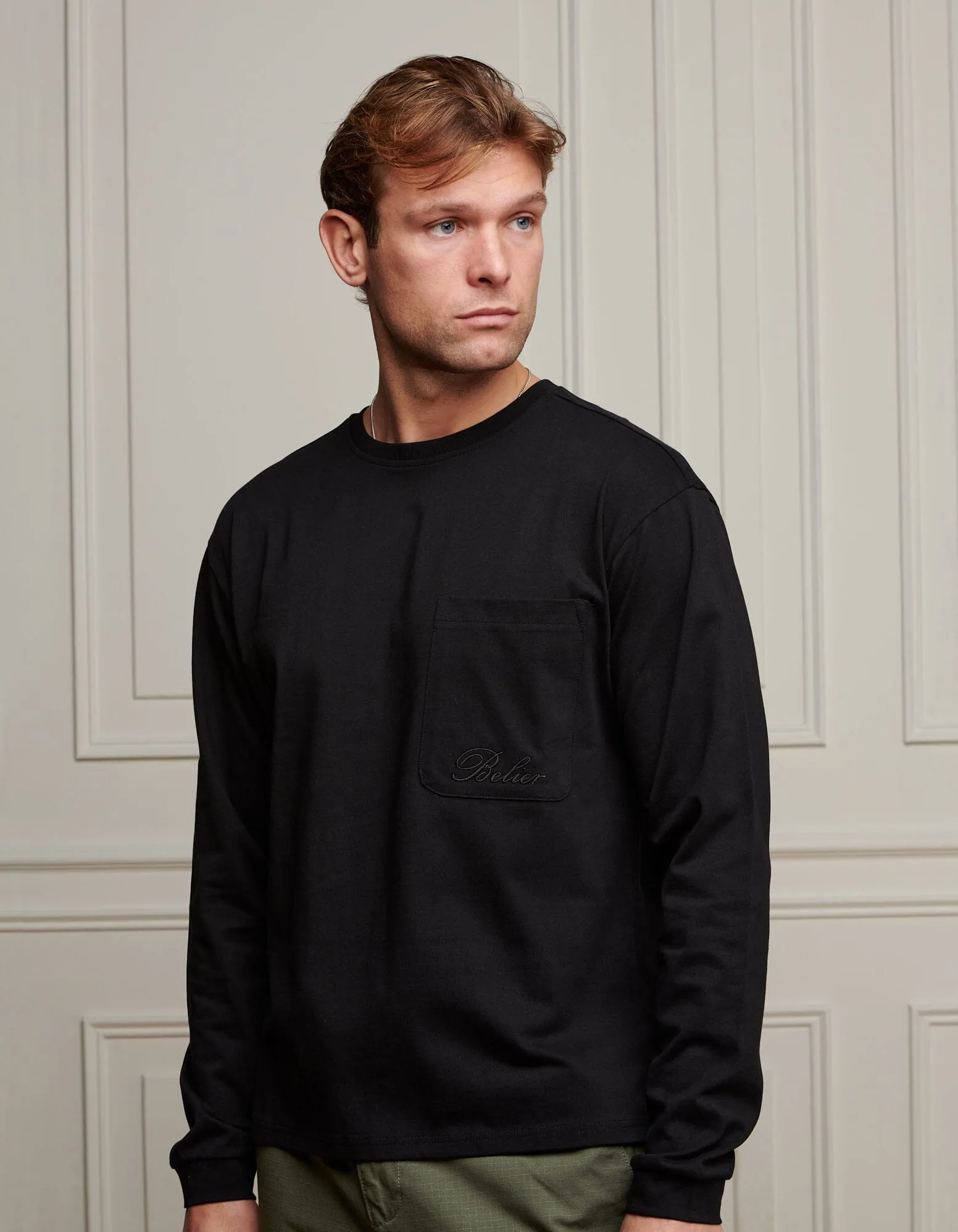 Black L/S Pocket T-Shirt