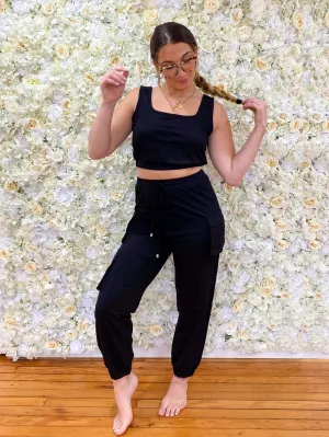 Black Next Level Jogger Set