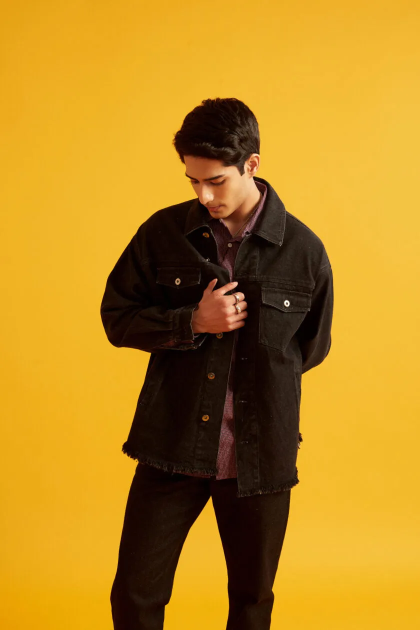 Black Oversized Denim Jacket