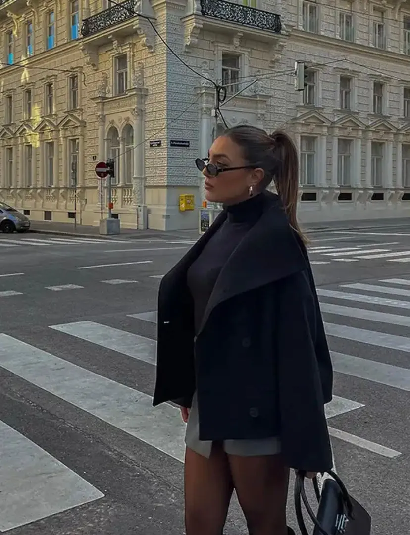 Blazer Style Button Up Jacket