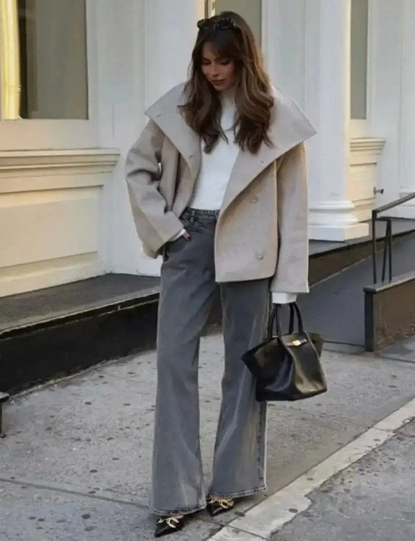 Blazer Style Button Up Jacket