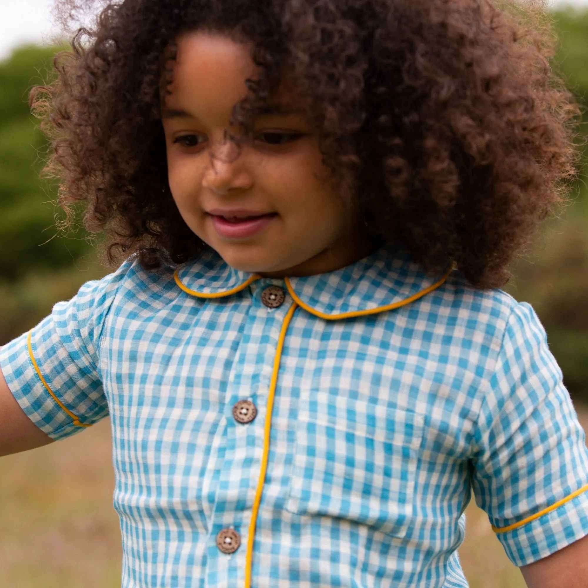 Blue Moon Button Through Pyjamas Short Set