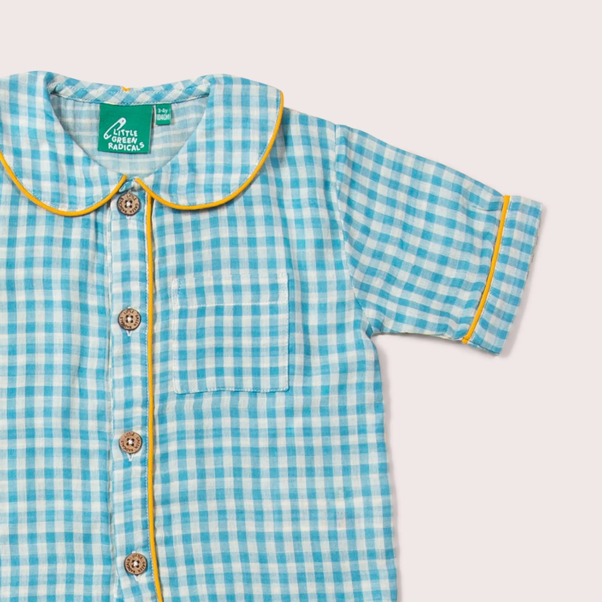 Blue Moon Button Through Pyjamas Short Set