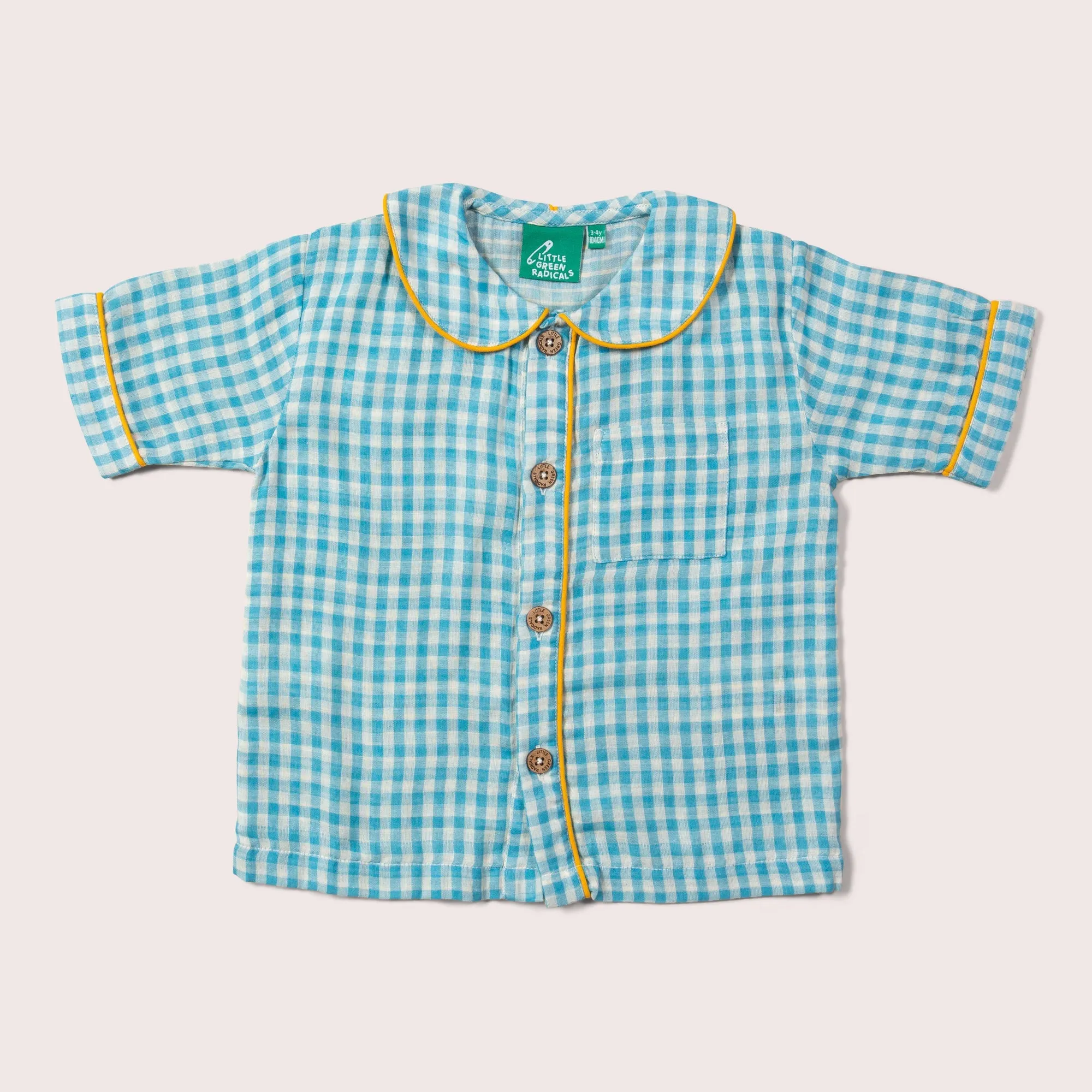 Blue Moon Button Through Pyjamas Short Set