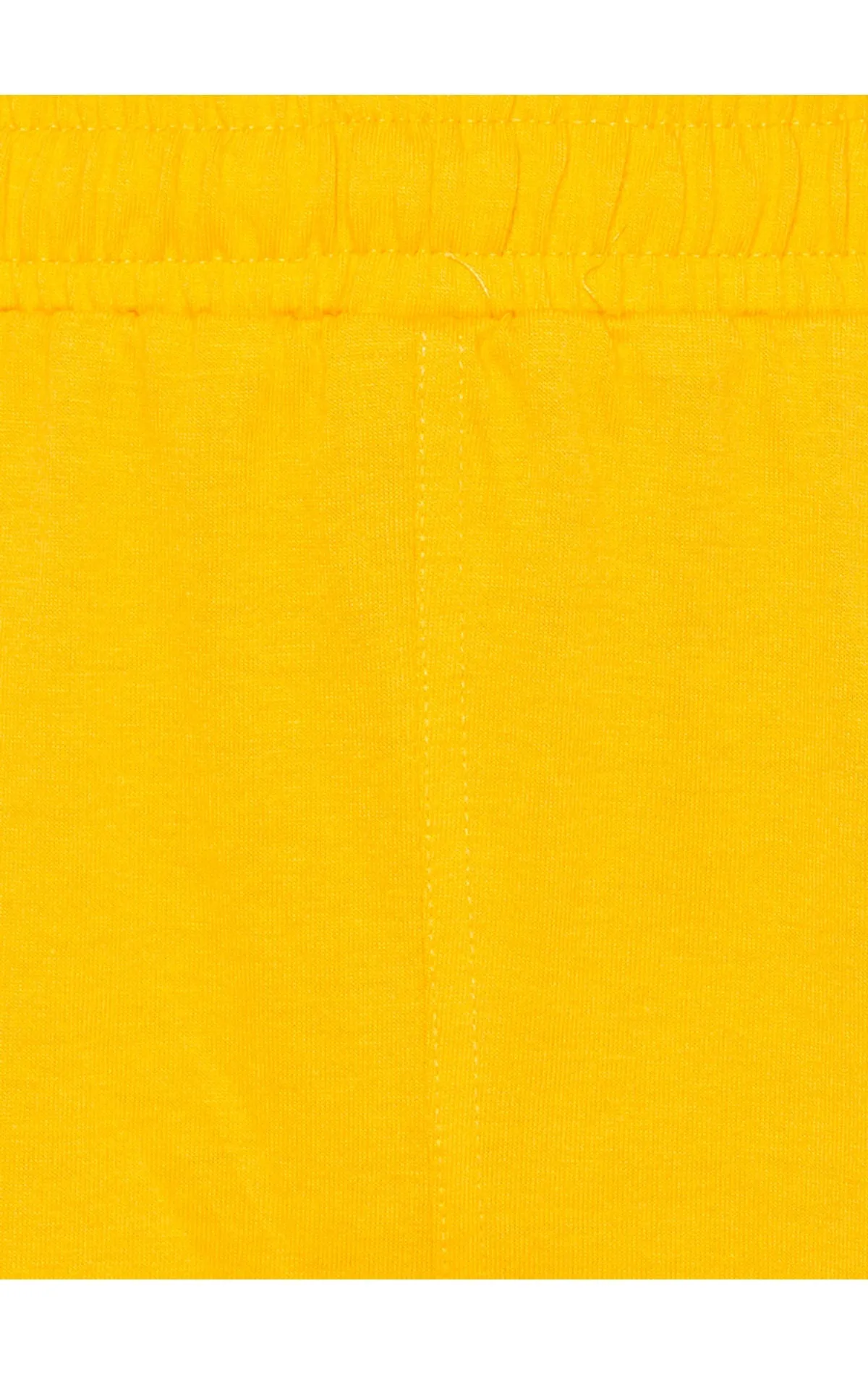 Bodyactive Women Yellow Cotton Shorts with Pockets -SHW2-MUST/WHT