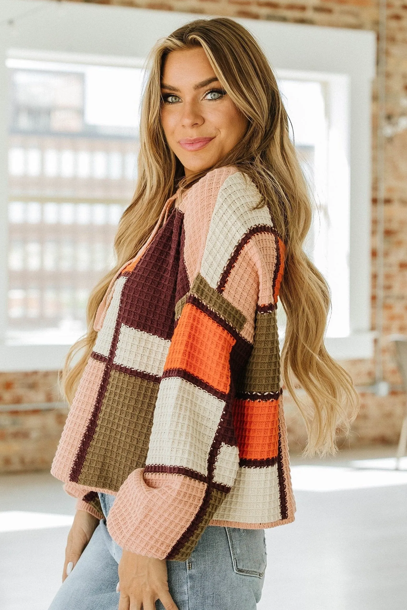 Britten Waffle Knit Sweater | DROPSHIP