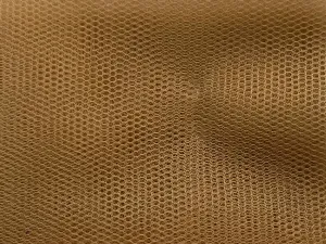 Brown Plain Net Fabric