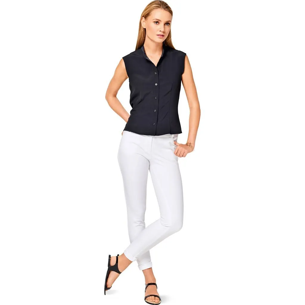 Burda Style Pattern B6527 Women's' Stand Collar Blouse