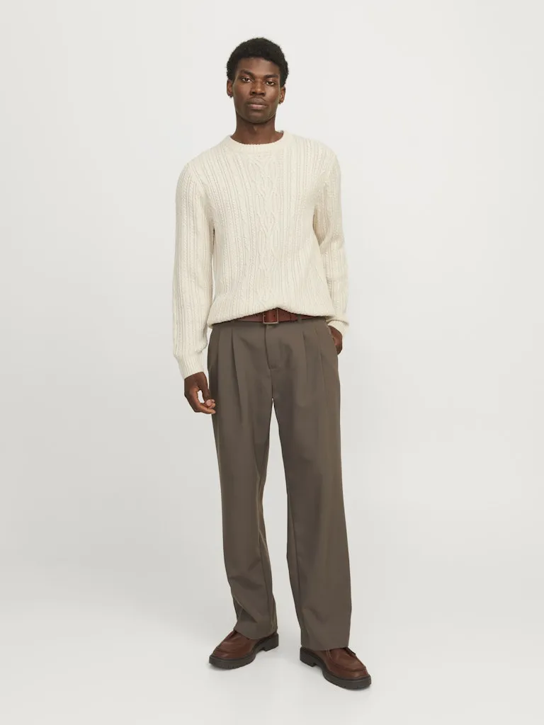 Cable Knit Sweater - Ivory