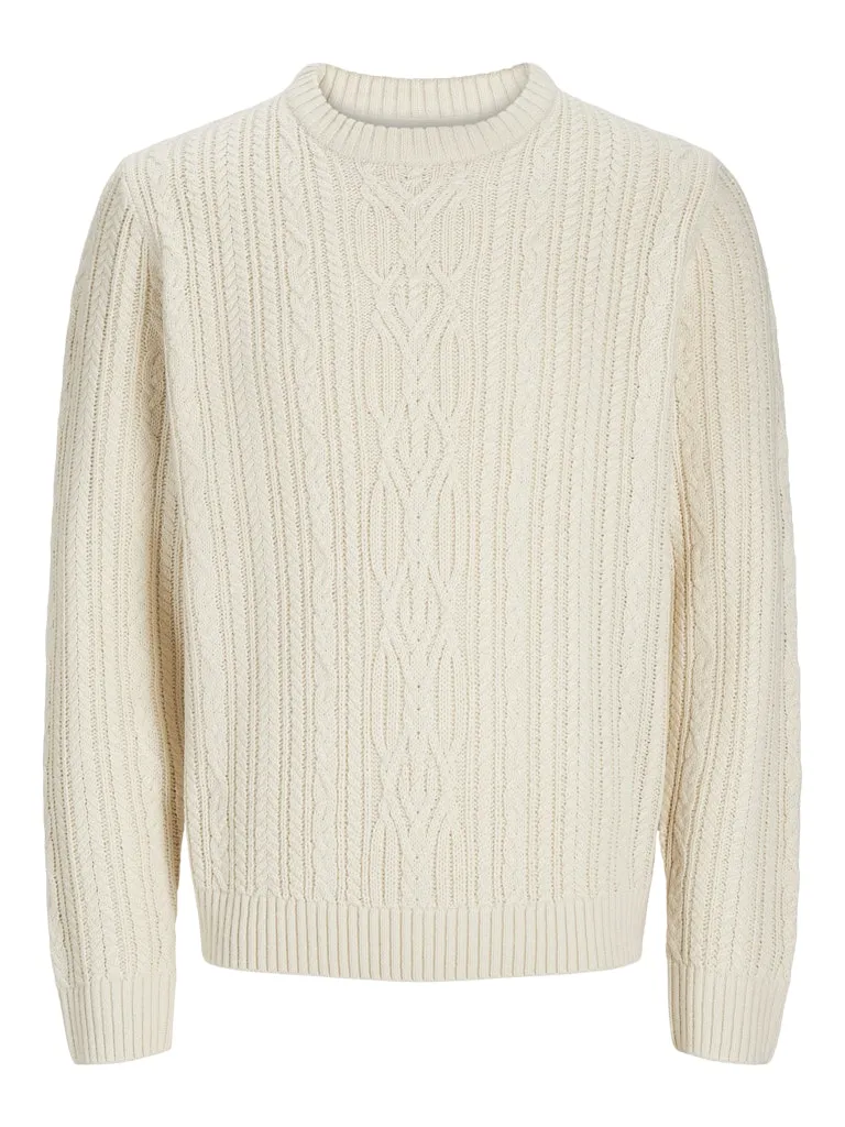 Cable Knit Sweater - Ivory