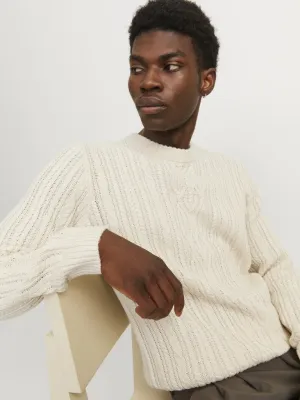 Cable Knit Sweater - Ivory