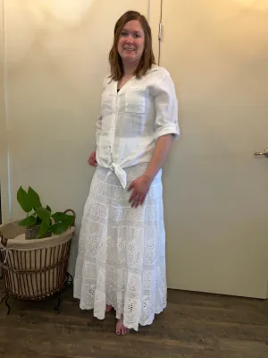 Carré Noir - White Maxi Skirt