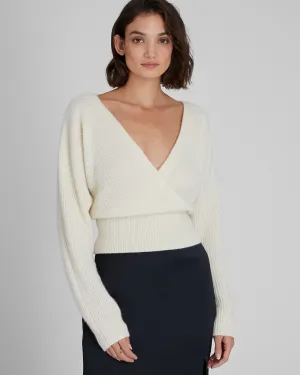 Cashmere Cross Front Sweater