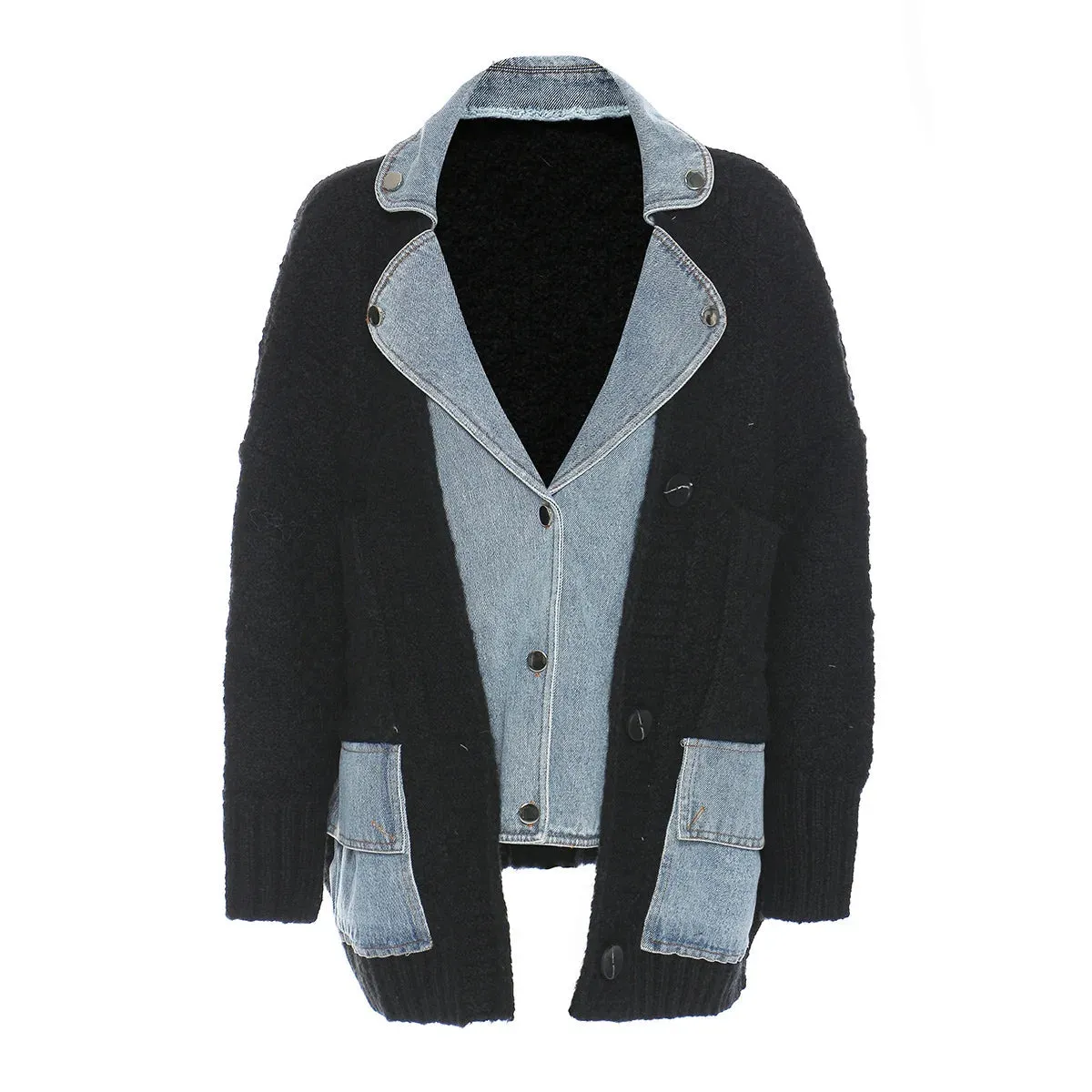 Chill Days Denim Knit Cardigan