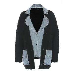 Chill Days Denim Knit Cardigan