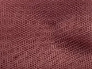 Cinnamon Brown Plain Net Fabric