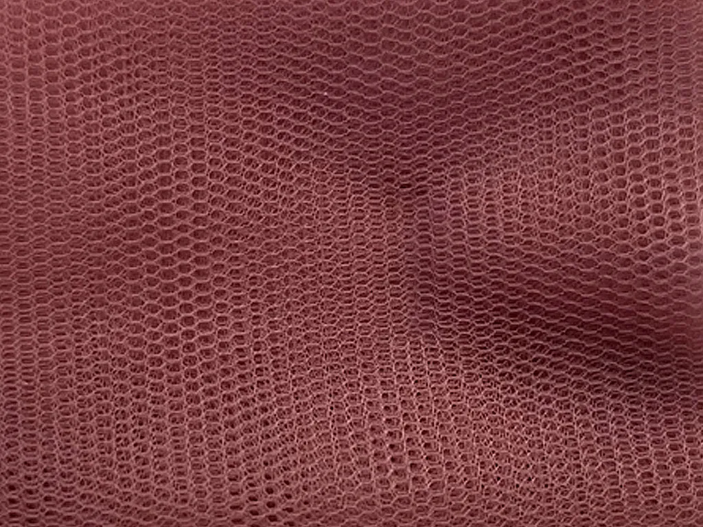 Cinnamon Brown Plain Net Fabric