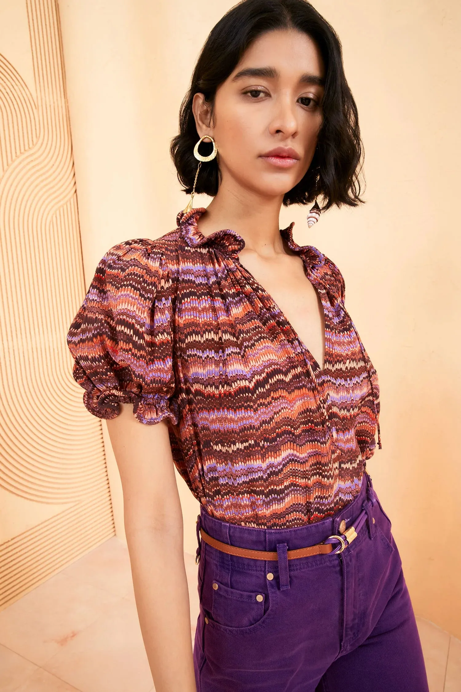 Corine Top - Purple Sapphire