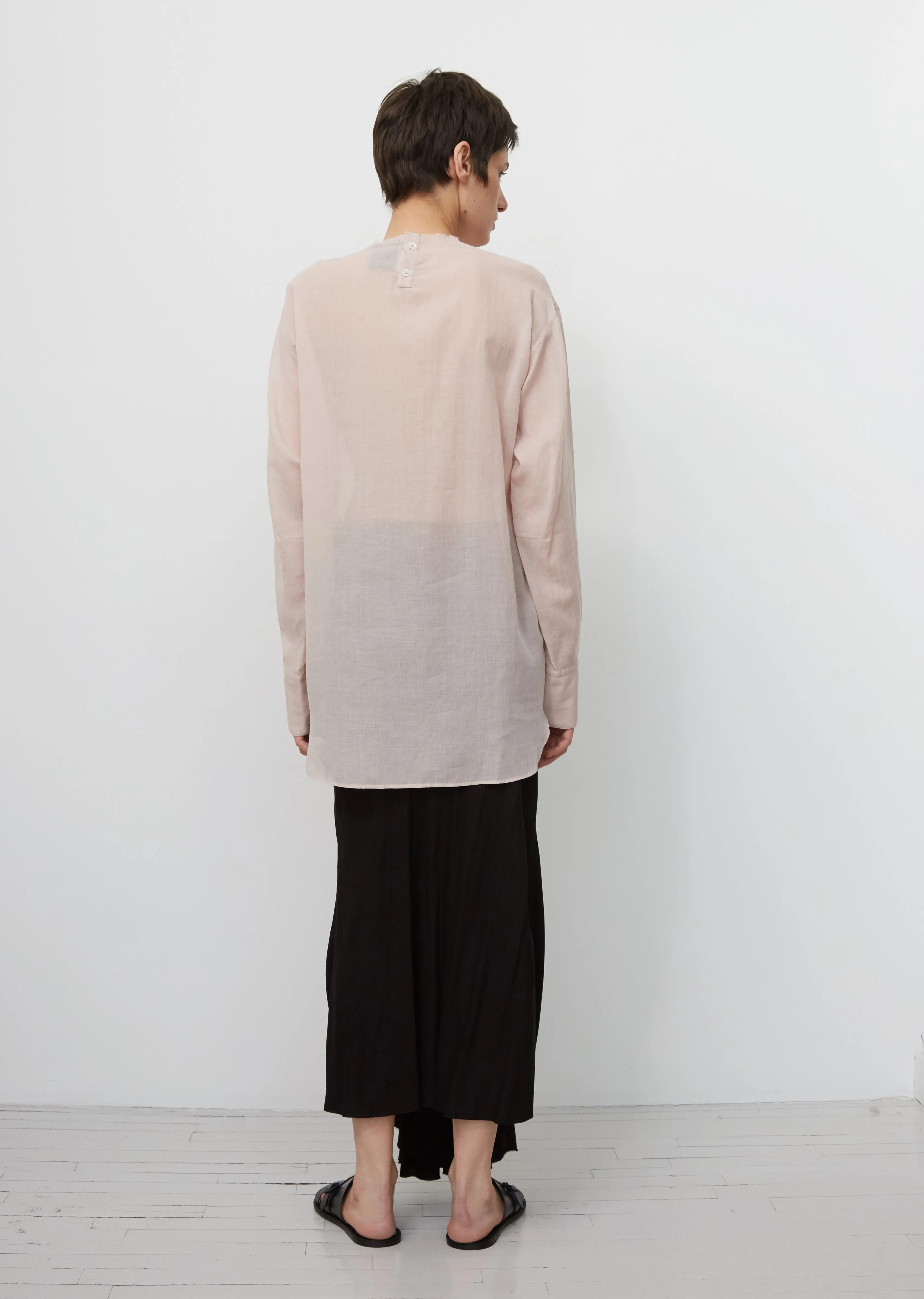 Cotton & Cashmere Crewneck Top