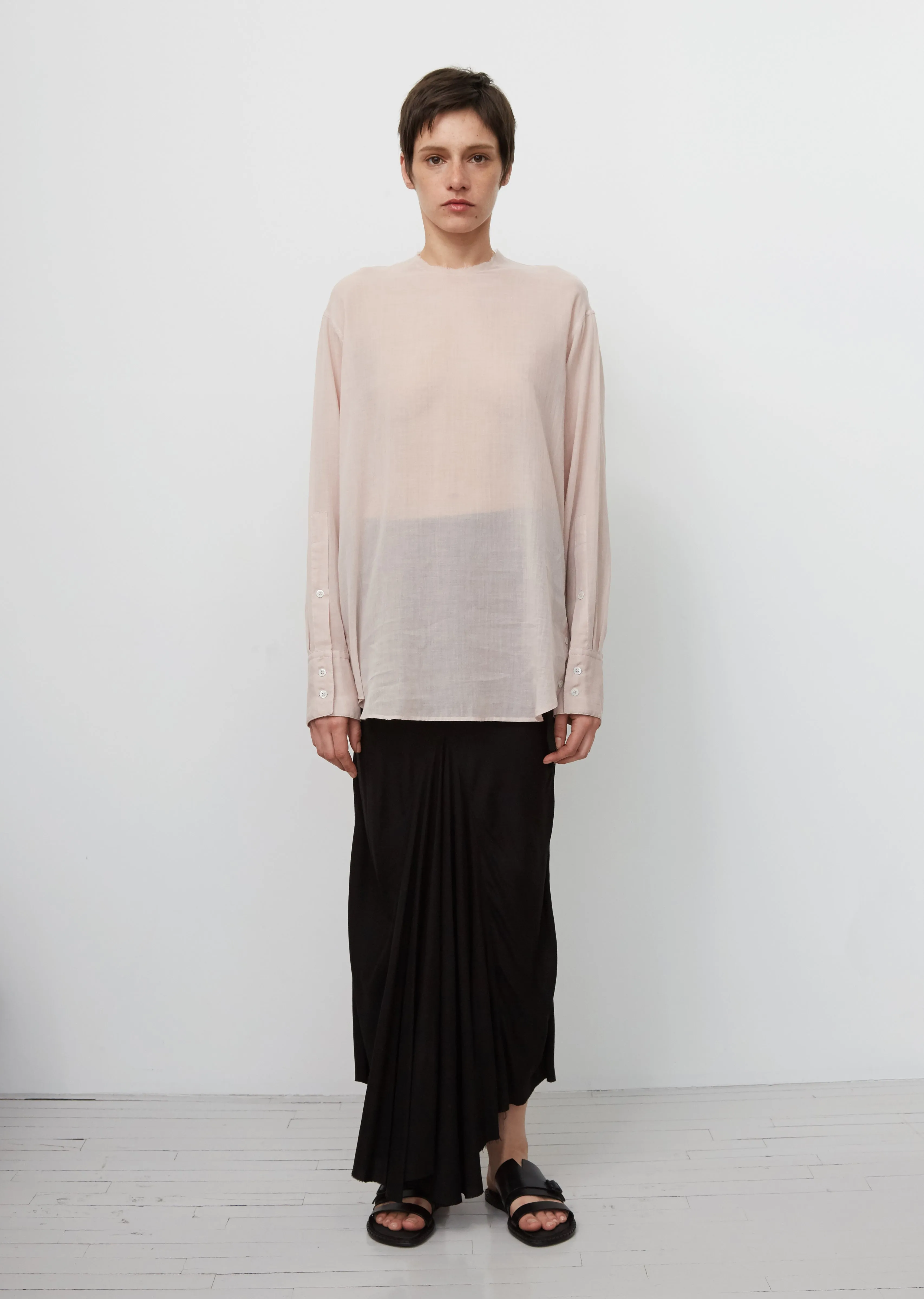 Cotton & Cashmere Crewneck Top