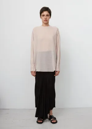 Cotton & Cashmere Crewneck Top