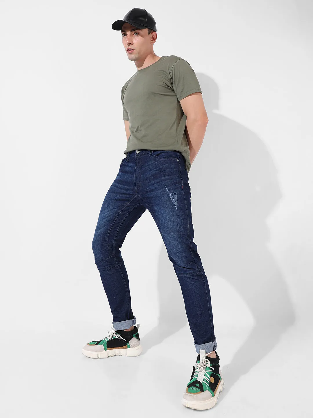 Dark-Washed Denim Jeans