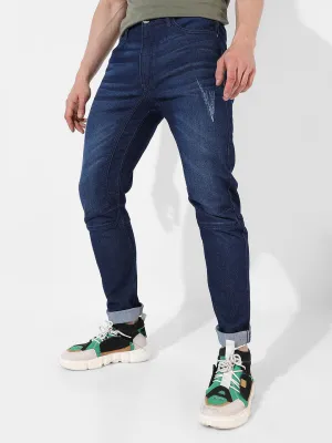 Dark-Washed Denim Jeans
