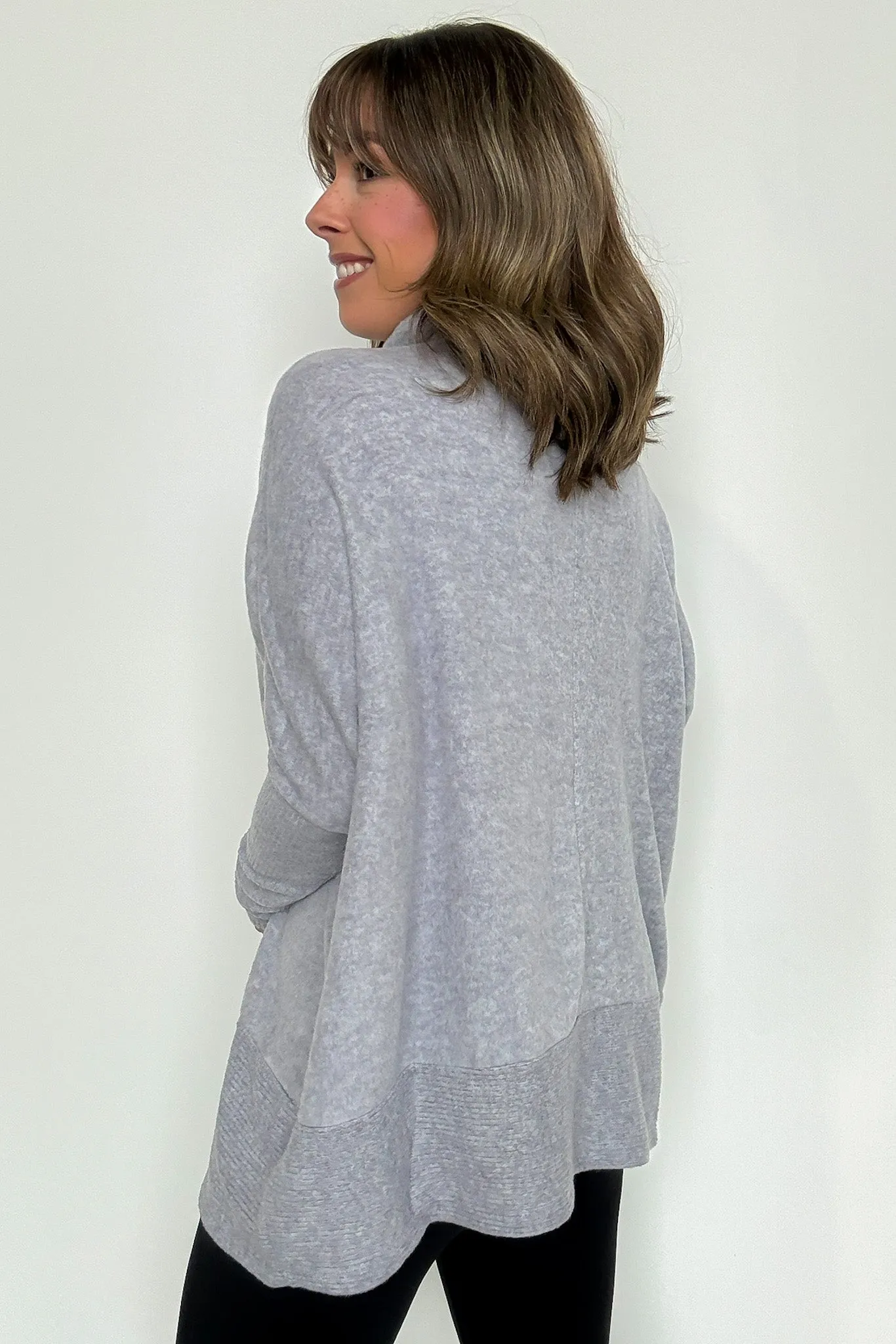 Emily Turtleneck Melange Knit Sweater
