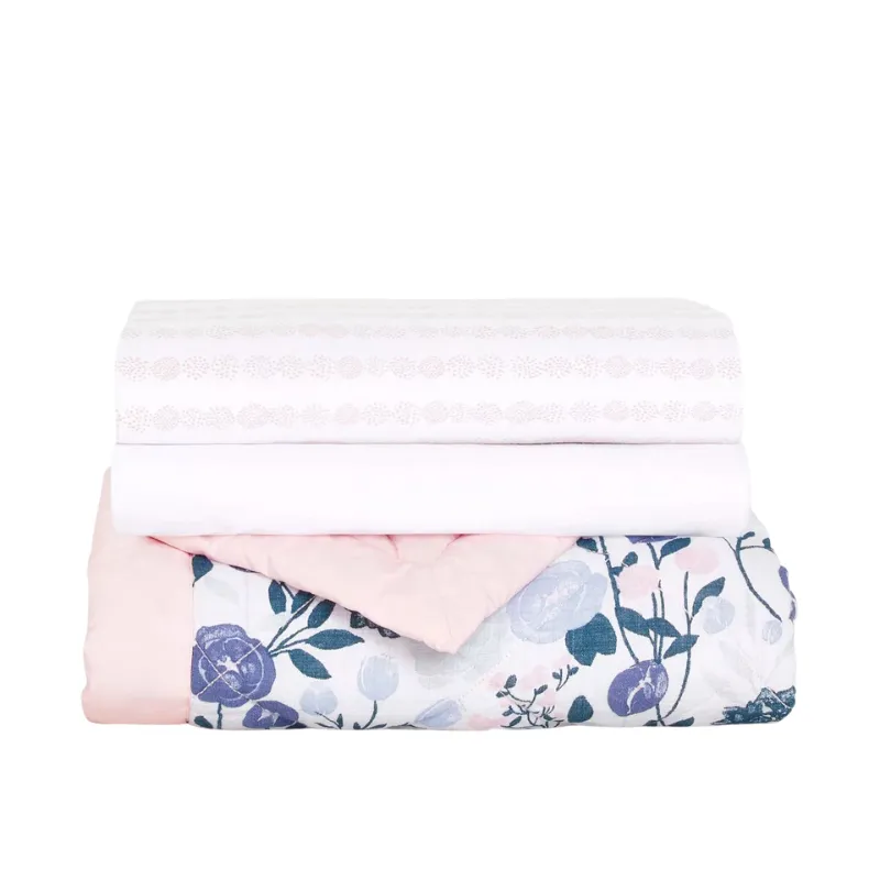 Essentials Cotton Muslin Bedding Set - 3 Pack