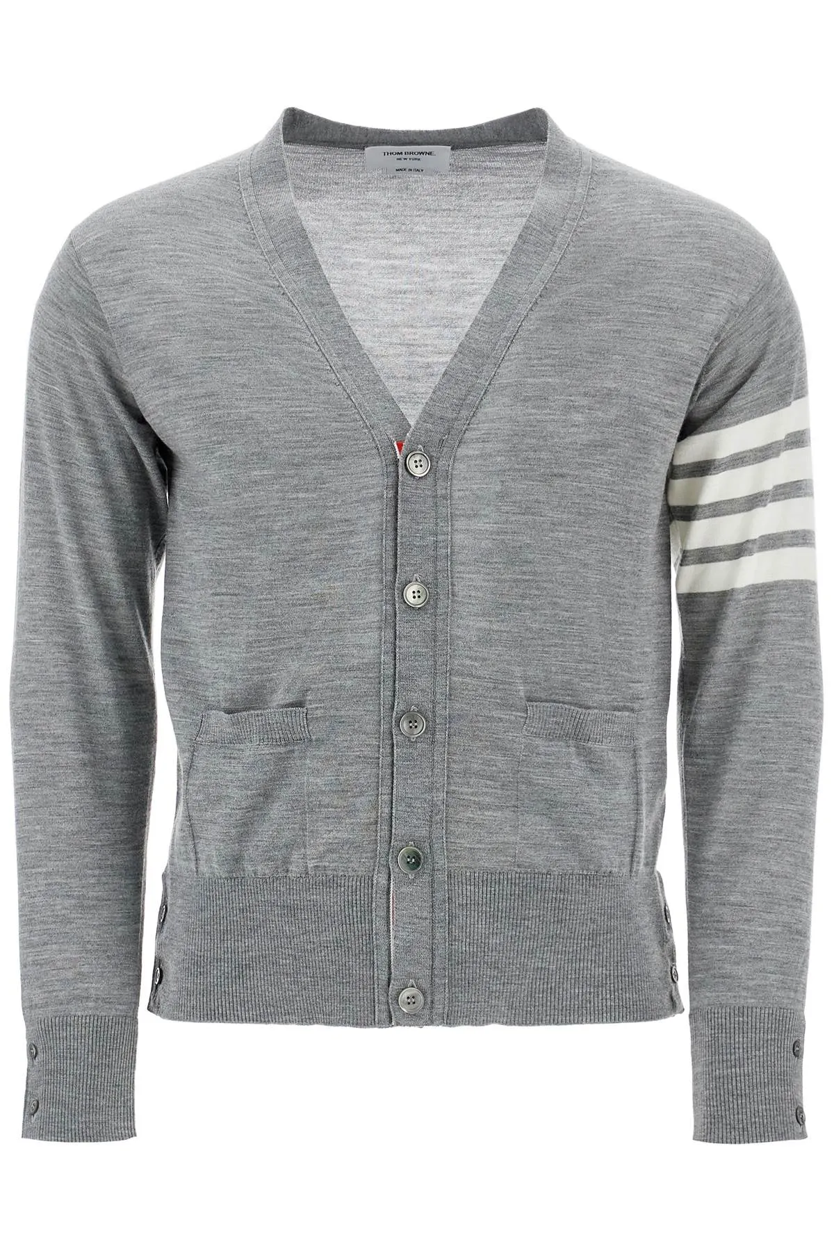 Four-Stripe Merino Cardigan
