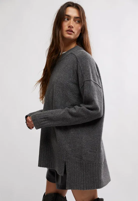 Free People - Phoebe Pullover Dark Heather