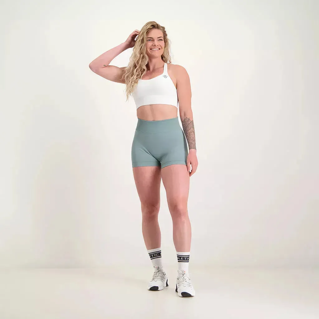 Fusion - Scrunch Seamless Short Sage Green