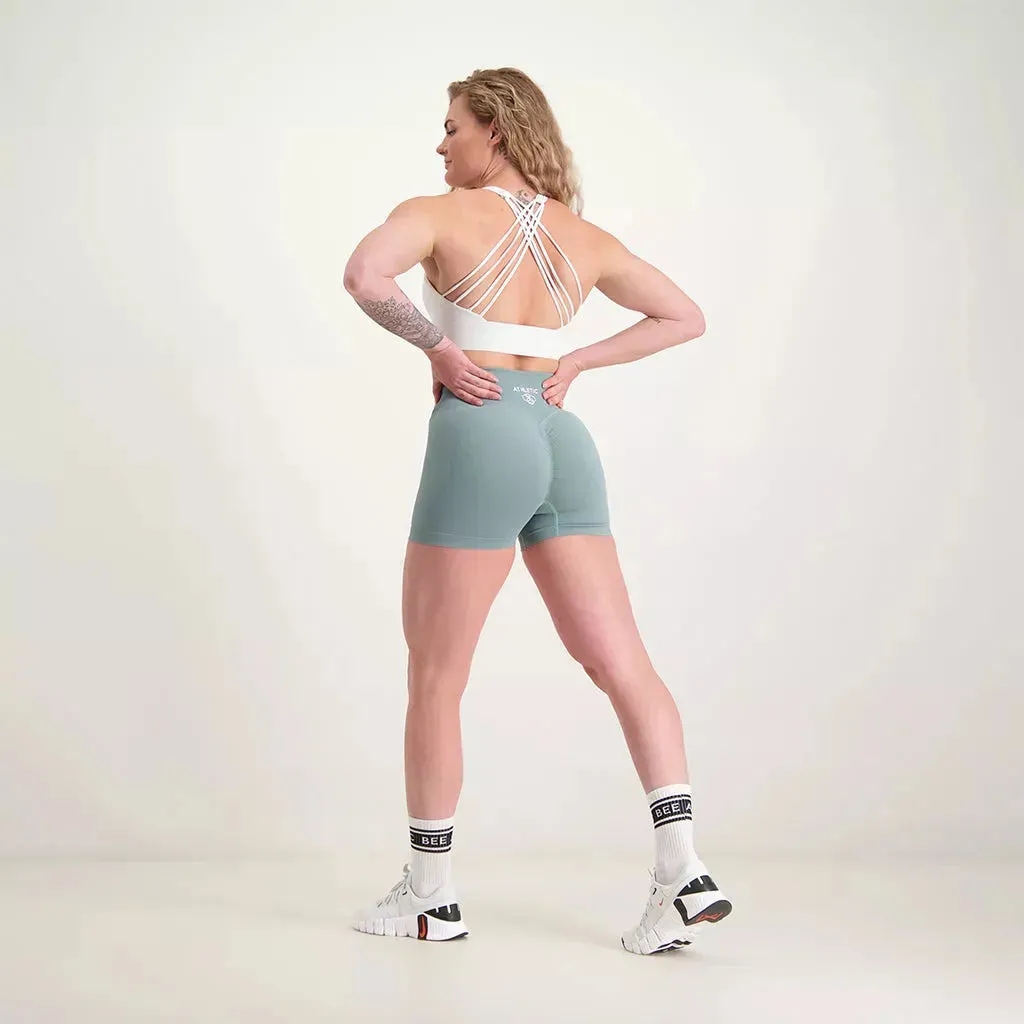 Fusion - Scrunch Seamless Short Sage Green