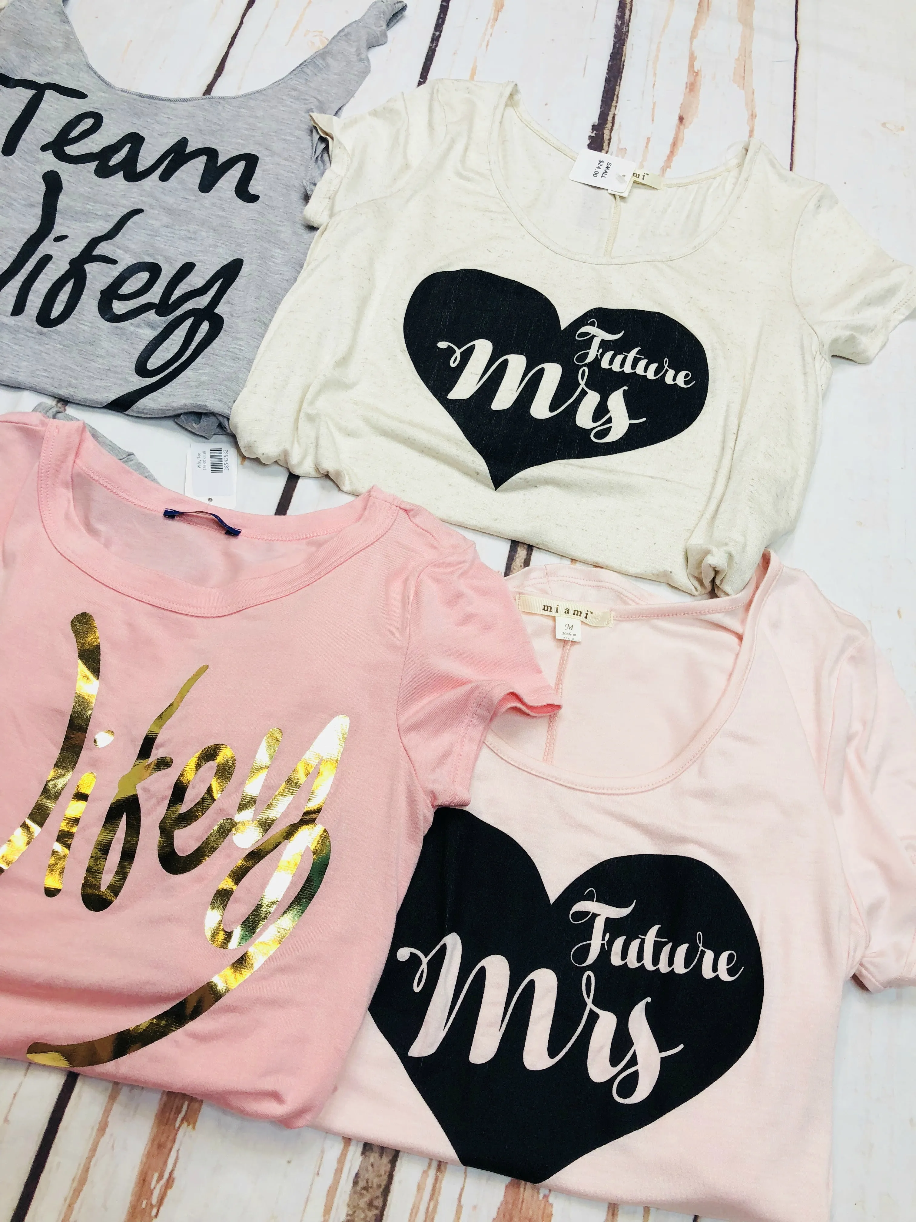 Future Mrs. "Heart" Short Sleeve Graphic Tee