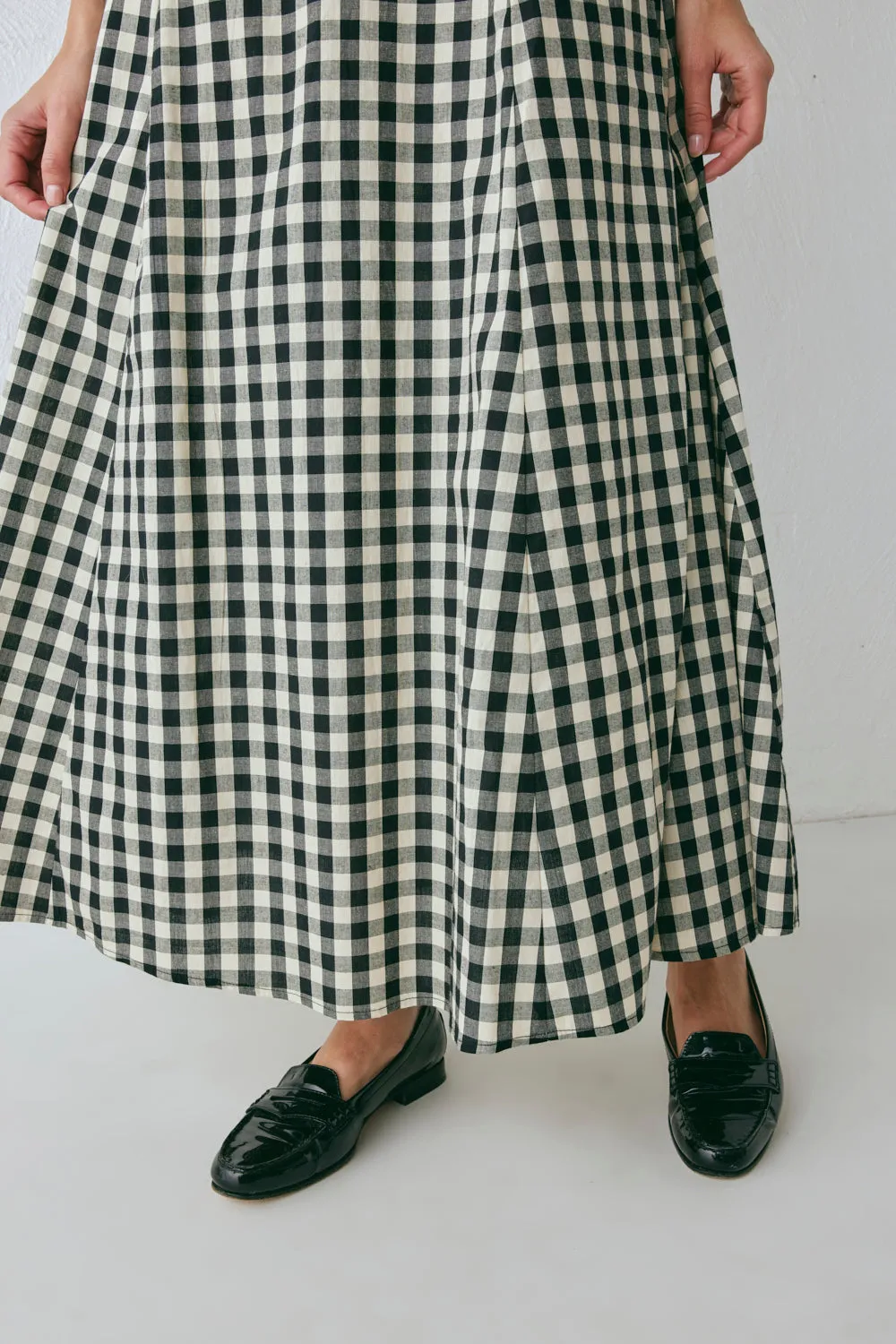 Hanni Maxi Skirt Black Check