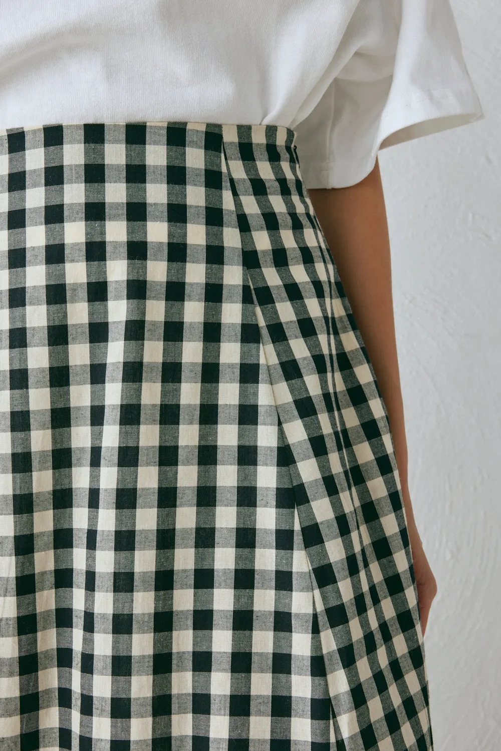 Hanni Maxi Skirt Black Check
