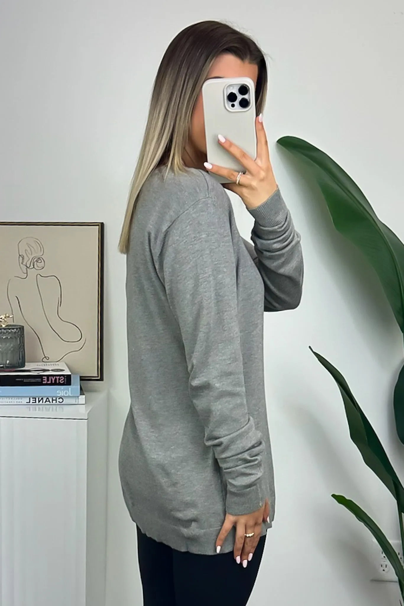 Hariata V-Neck Sweater Top - FINAL SALE