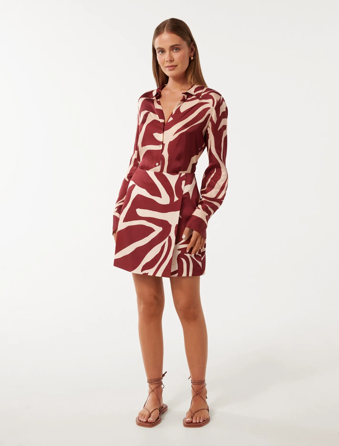 Harvey Wrap Mini Skirt