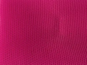 Hot Pink Plain Net Fabric