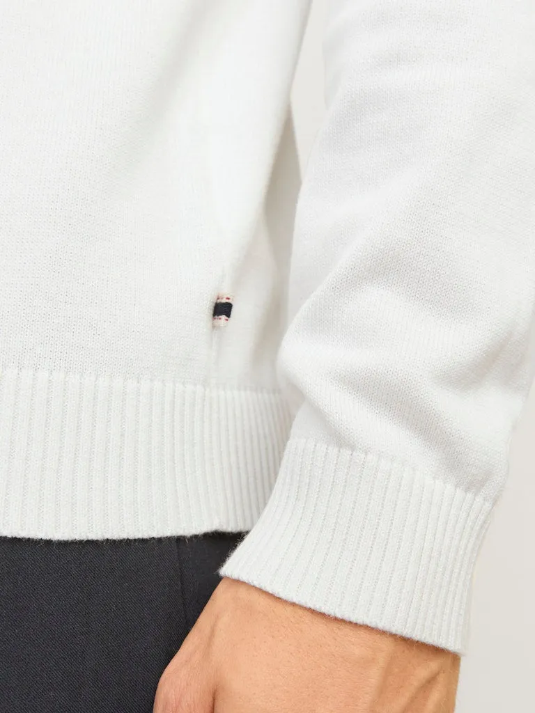 Knit Crew Neck Sweater - Ivory