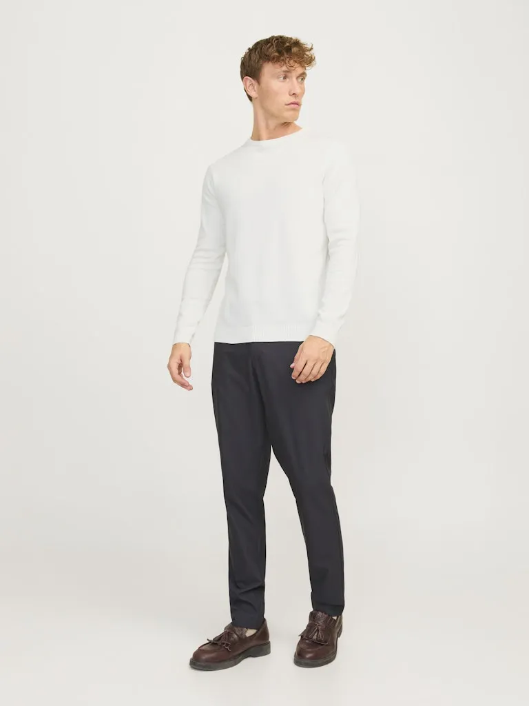 Knit Crew Neck Sweater - Ivory