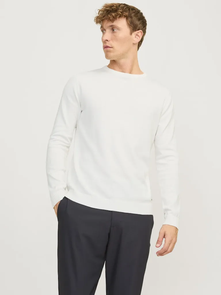 Knit Crew Neck Sweater - Ivory