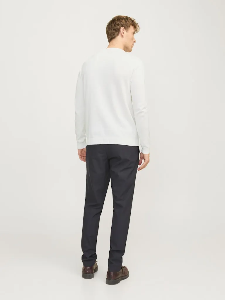 Knit Crew Neck Sweater - Ivory