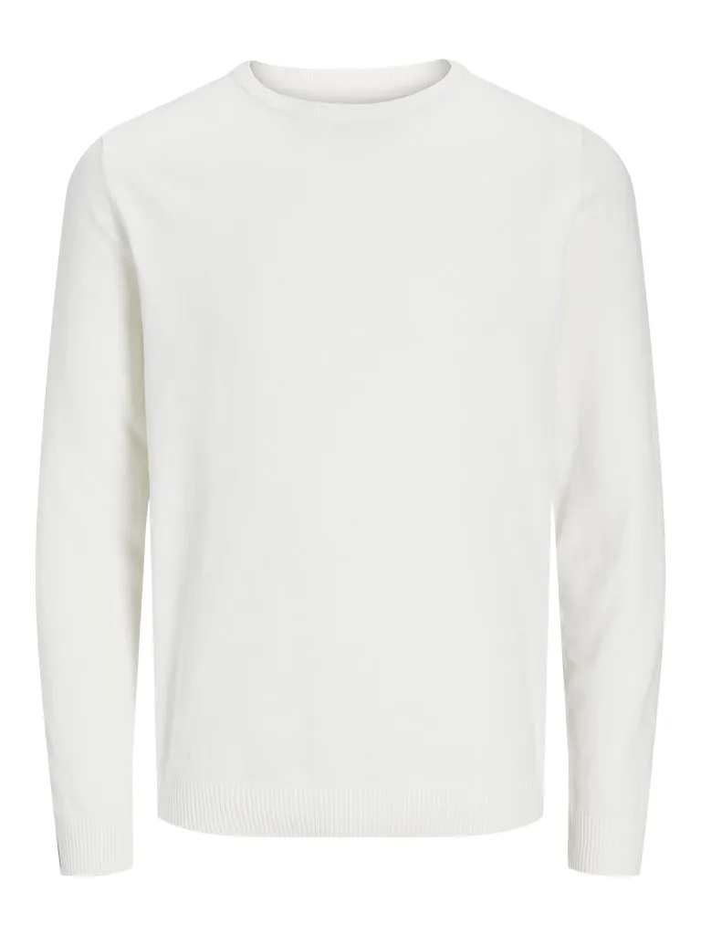 Knit Crew Neck Sweater - Ivory